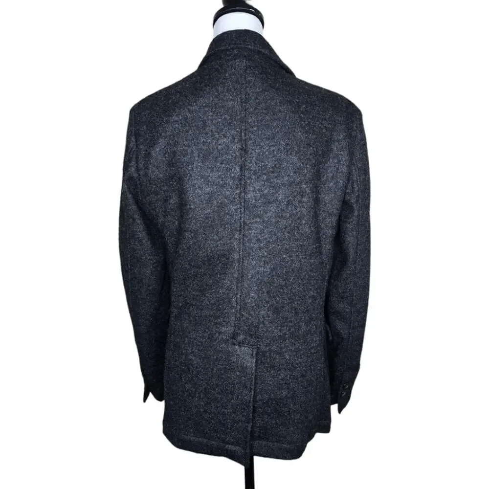 1st‎ PAT-RN Comfort Knit Blazer Wool Gray Size S